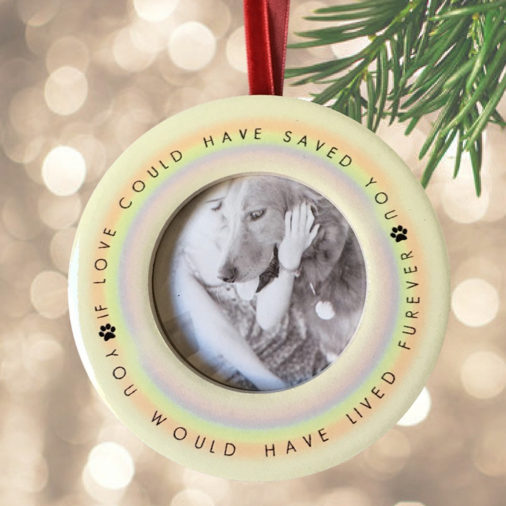2233 - PET MEMORIAL CERAMIC PHOTO ORNAMENT