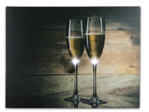 2540 Canvas print-Two Glasses