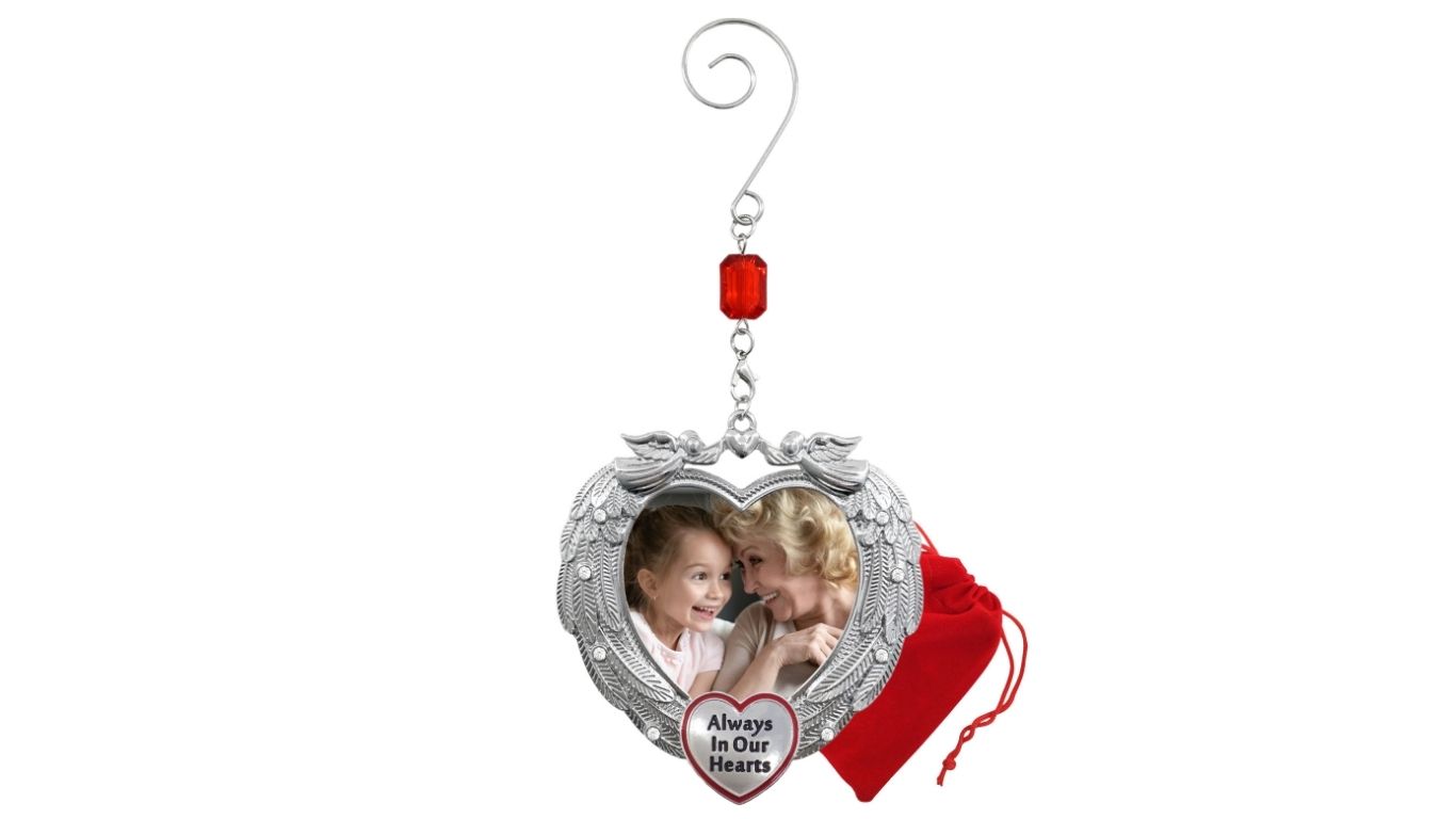 2755 - ALWAYS IN OUR HEARTS ANGEL/WINGS PHOTO ORN