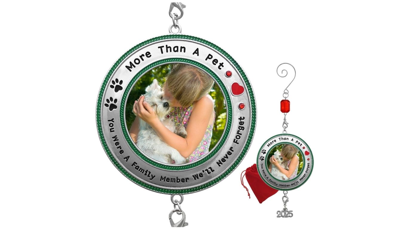 2785 - MORE THAN A PET MEMORIAL PHOTO ORNAMENT
