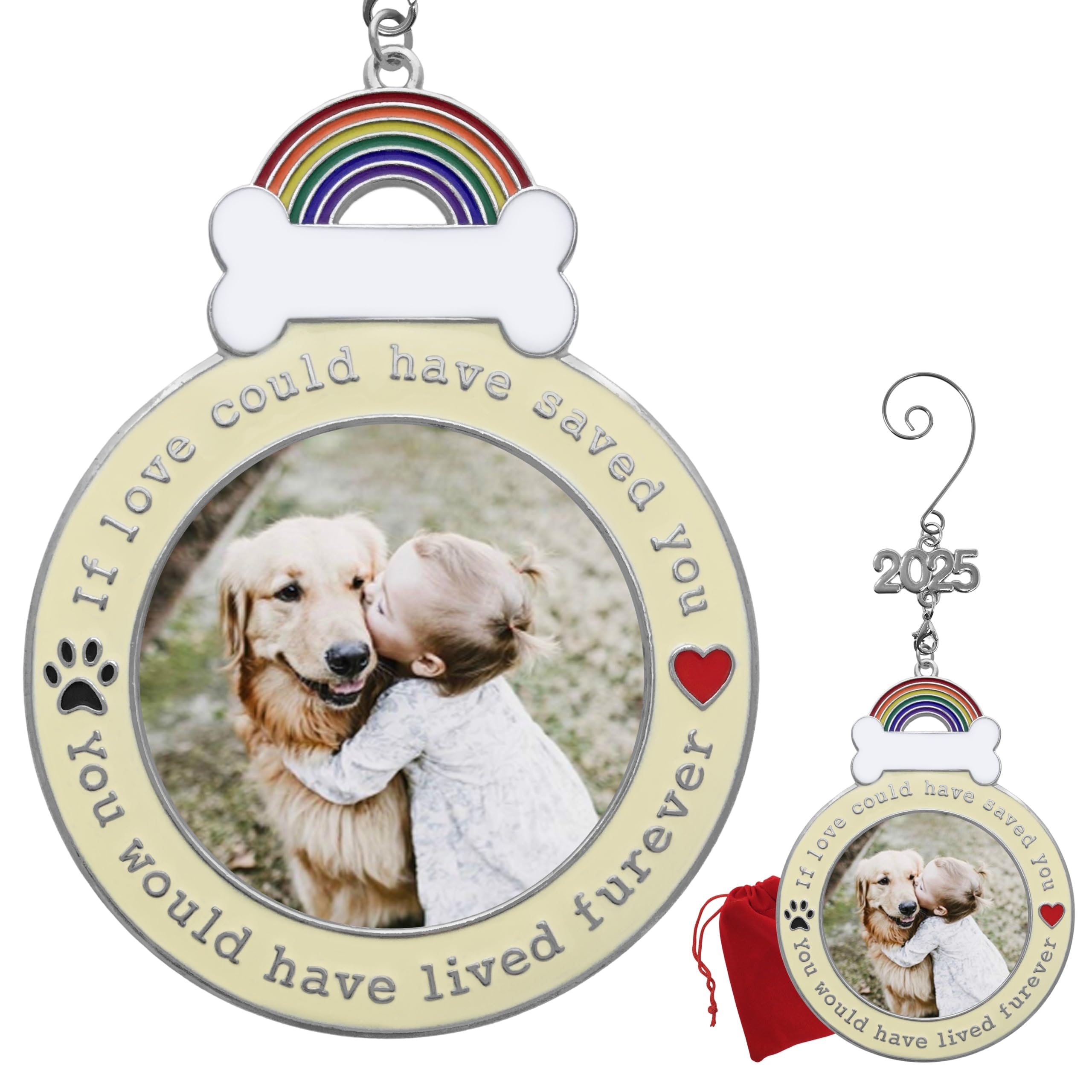 2811 - IF LOVE COULD HAVE SAVED YOU PET PHOTO ORNAMENT