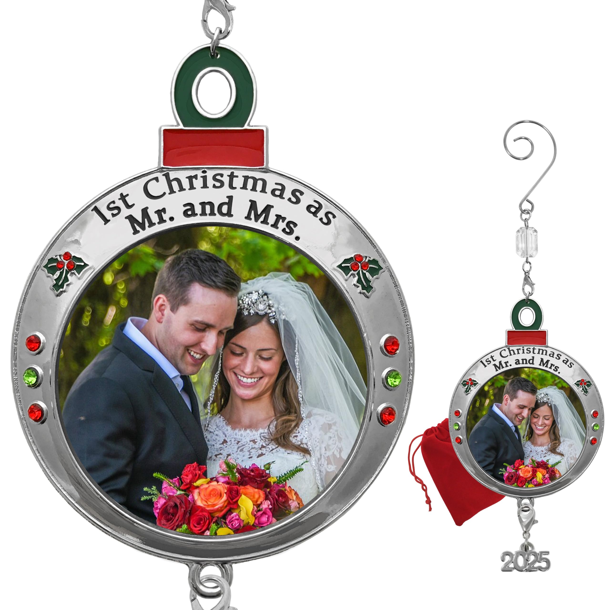 2820 - 1ST CHRISTMAS AS MR & MRS PHOTO ORNAMENT