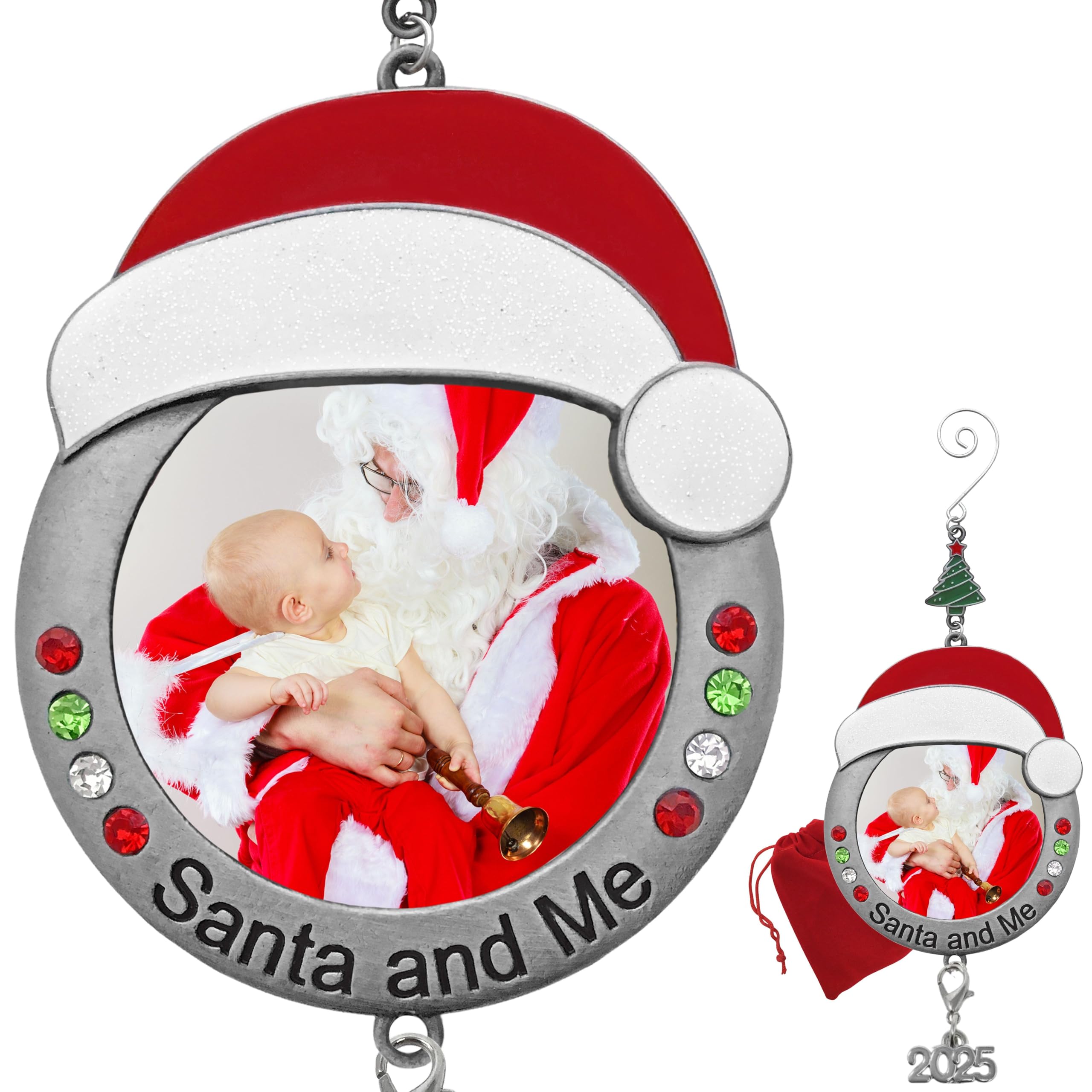 2821 - SANTA & ME CHRISTMAS PHOTO ORNAMENT