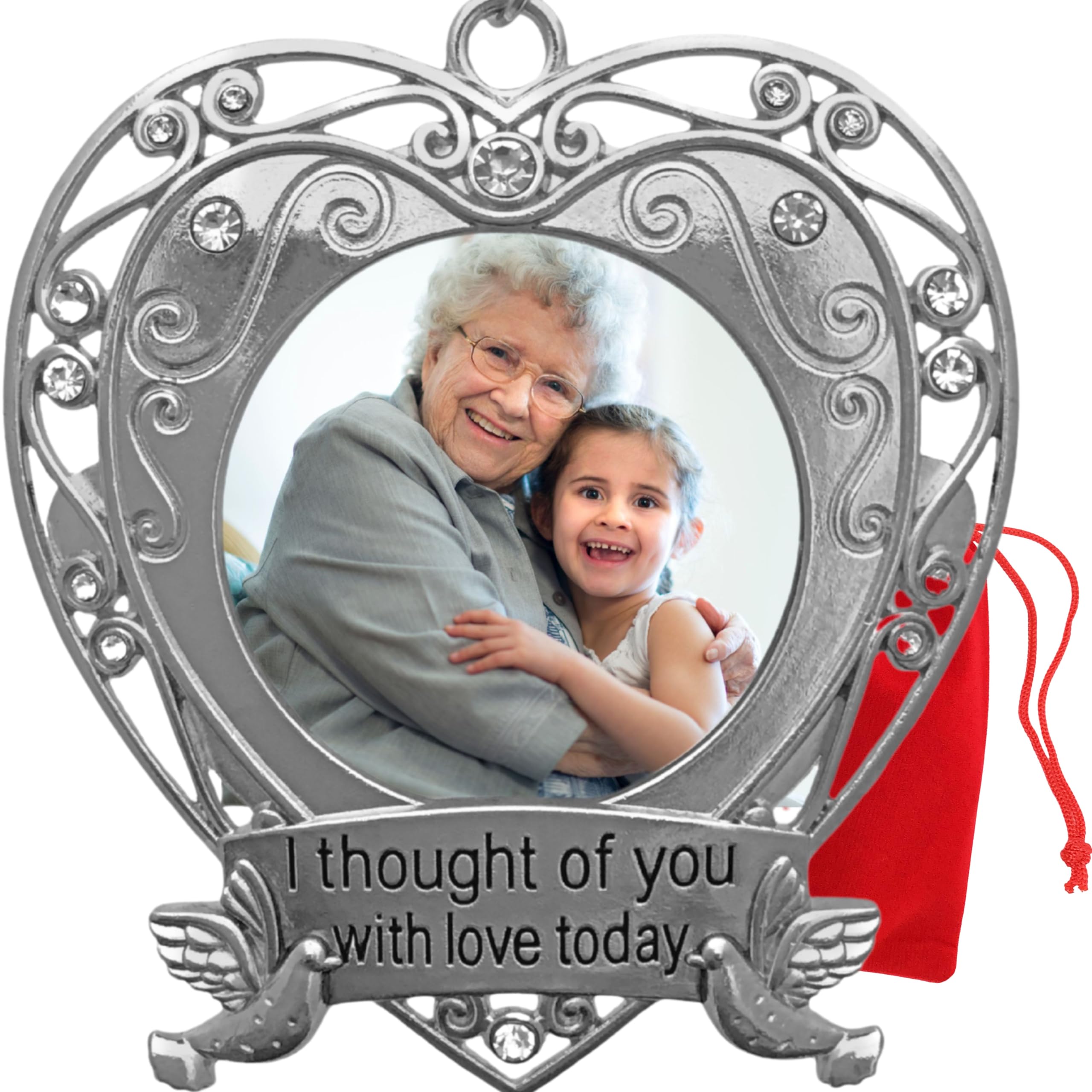 THOUGHT OF YOU WITH LOVE TODAY PHOTO ORNAMENT