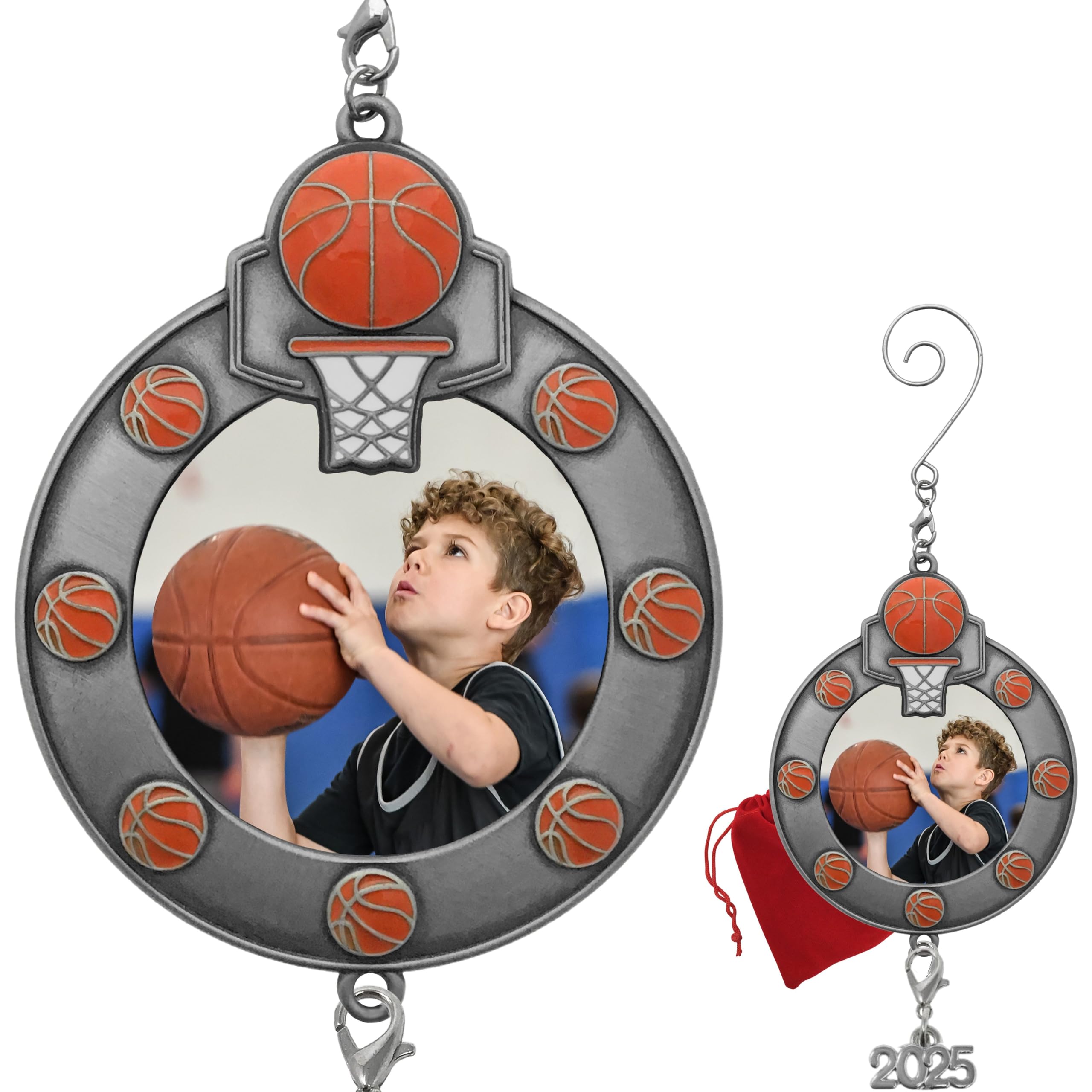 2861 - BASKETBALL PHOTO ORNAMENT