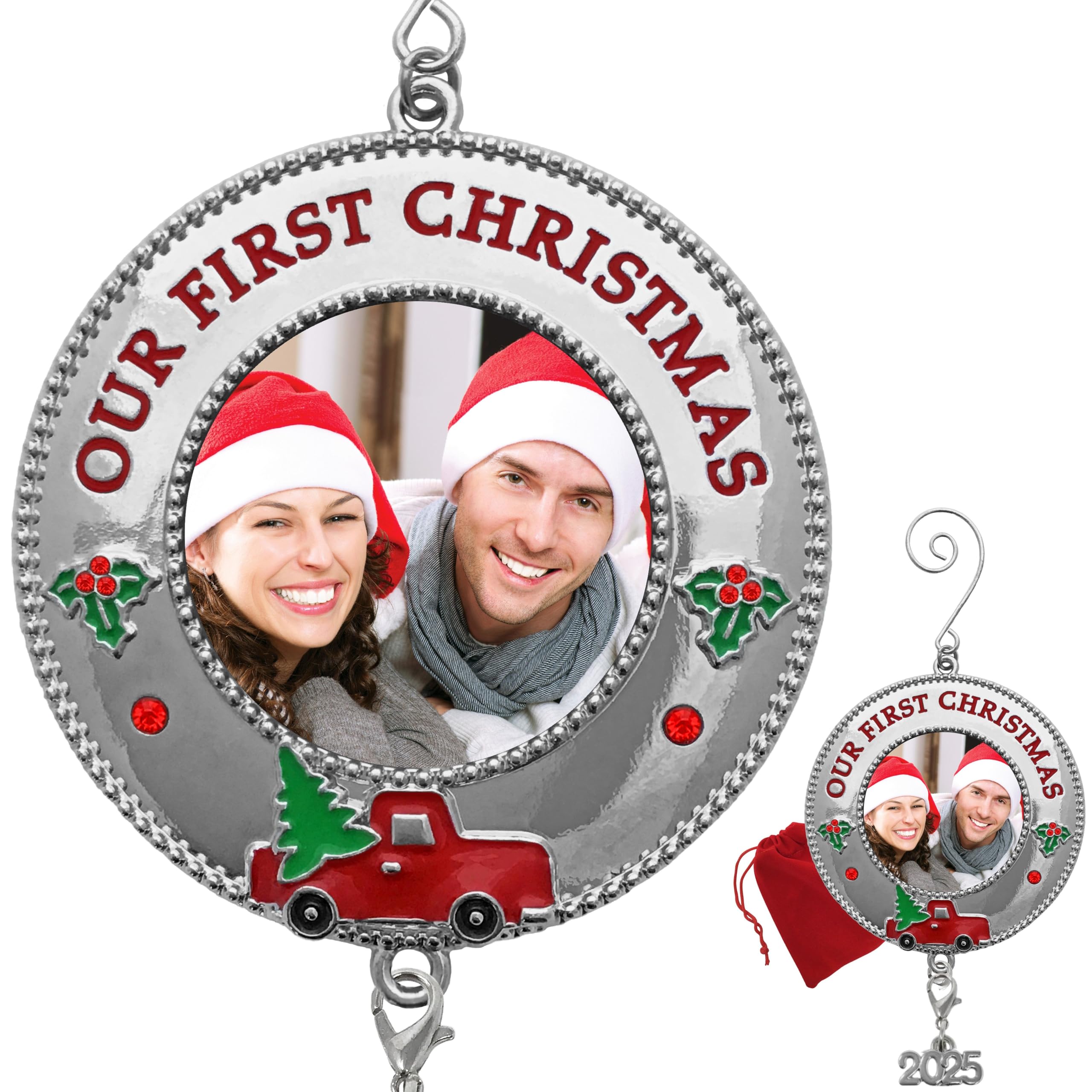 2995 - OUR 1ST CHRISTMAS - JEWELED ENAMELED ORNAMENT