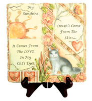 4828 My Sunshine Cat Plaque