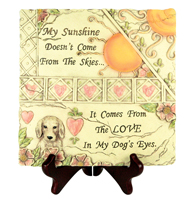 4829 My Sunshine Dog Plaque