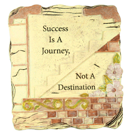 4855 Success Is A Journey Desktop Plaque
