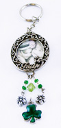 7166 Irish Photo Keychain - Round
