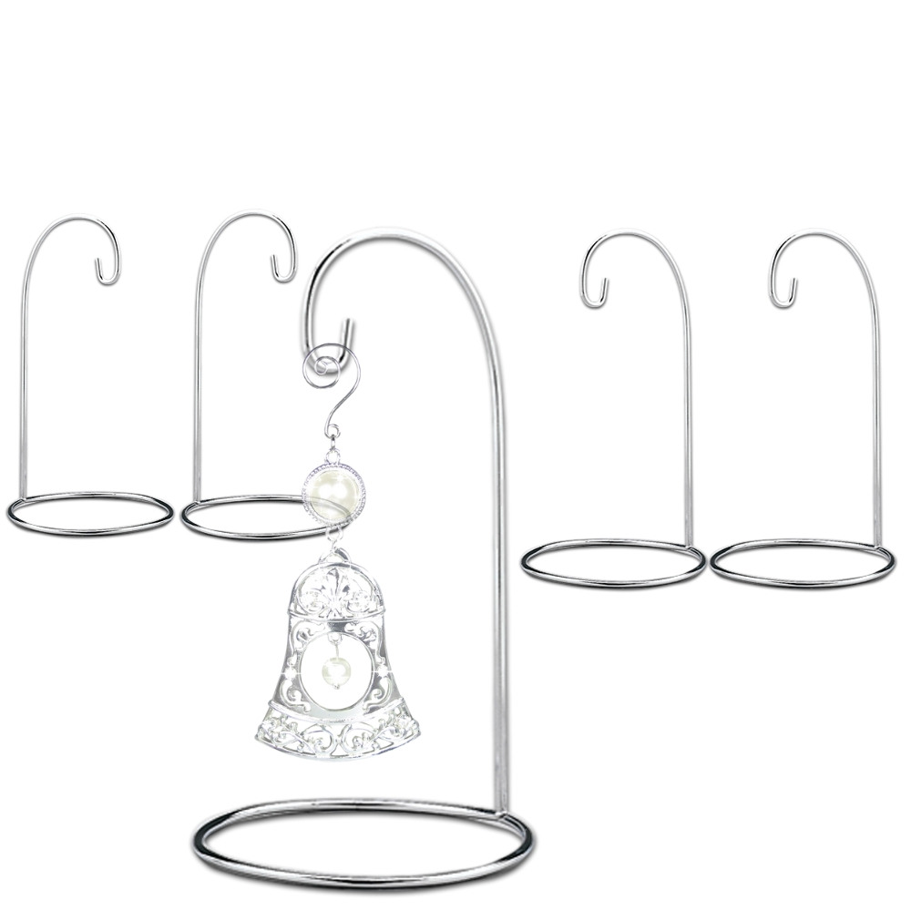 1311-7 SET/5 -SMOOTH CHROME ORNAMENT STAND - 7"