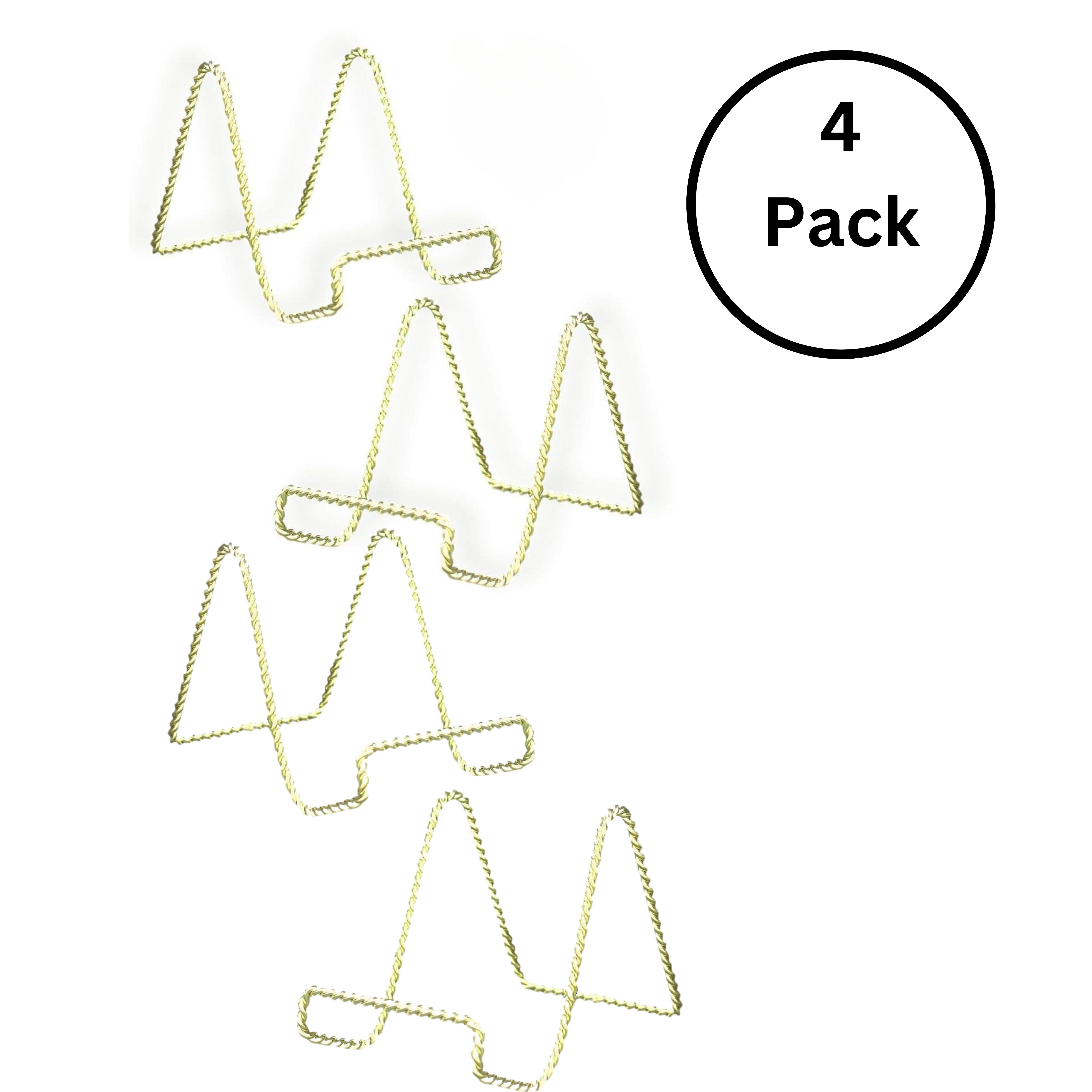 1302-6 SET/4 -TWISTED BRASS EASEL - 6"