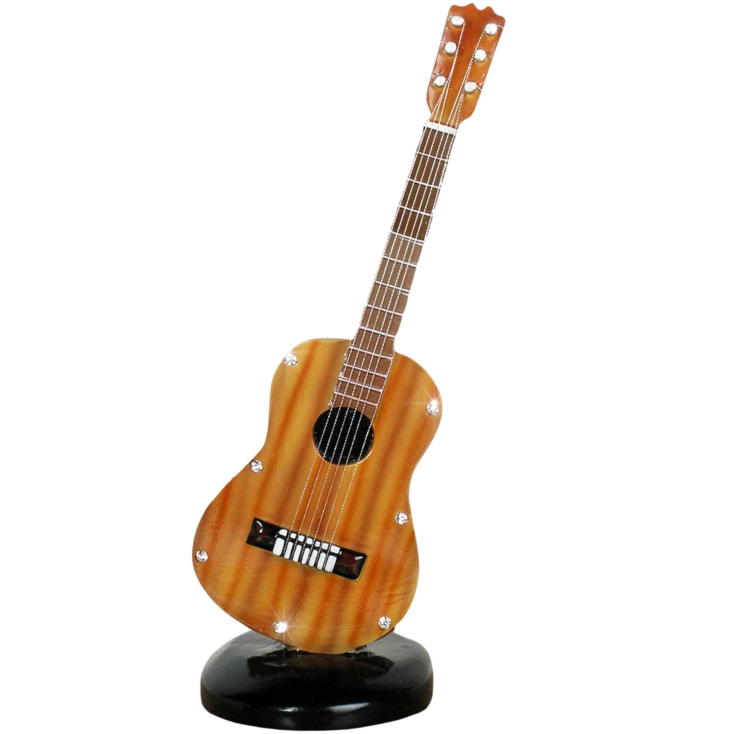 Guitar Figurine with Crystal Rhinestone Accents