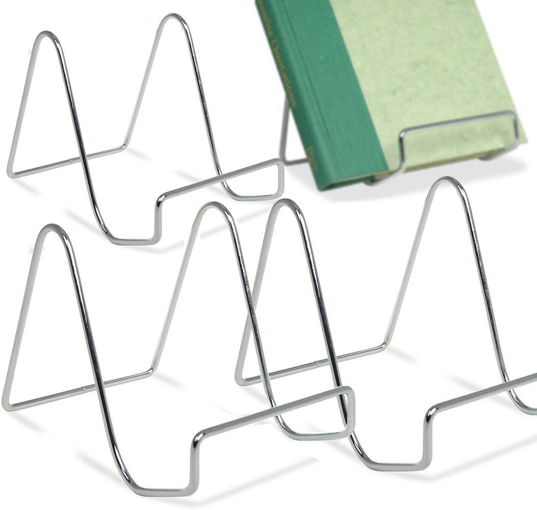 1304-4 SET/4 -SMOOTH CHROME EASEL - 4"