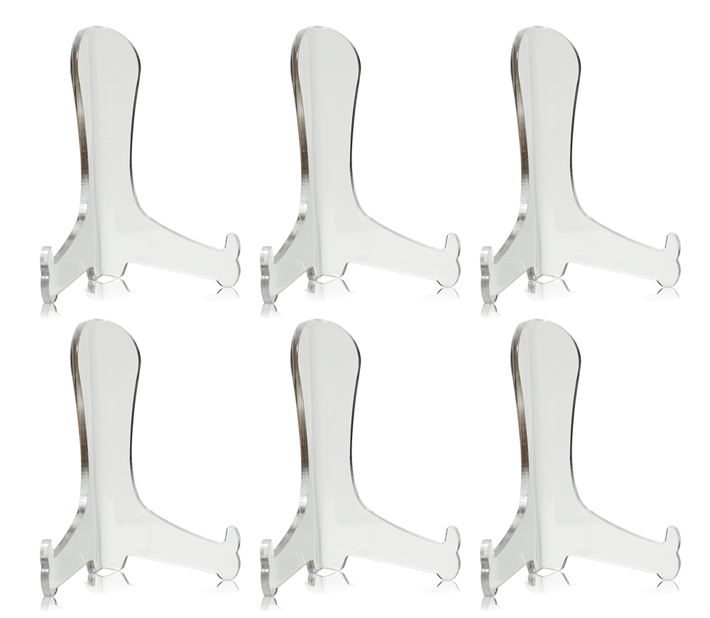 1323-3 SET/6 -FIXED ACRYLIC EASEL - 3"