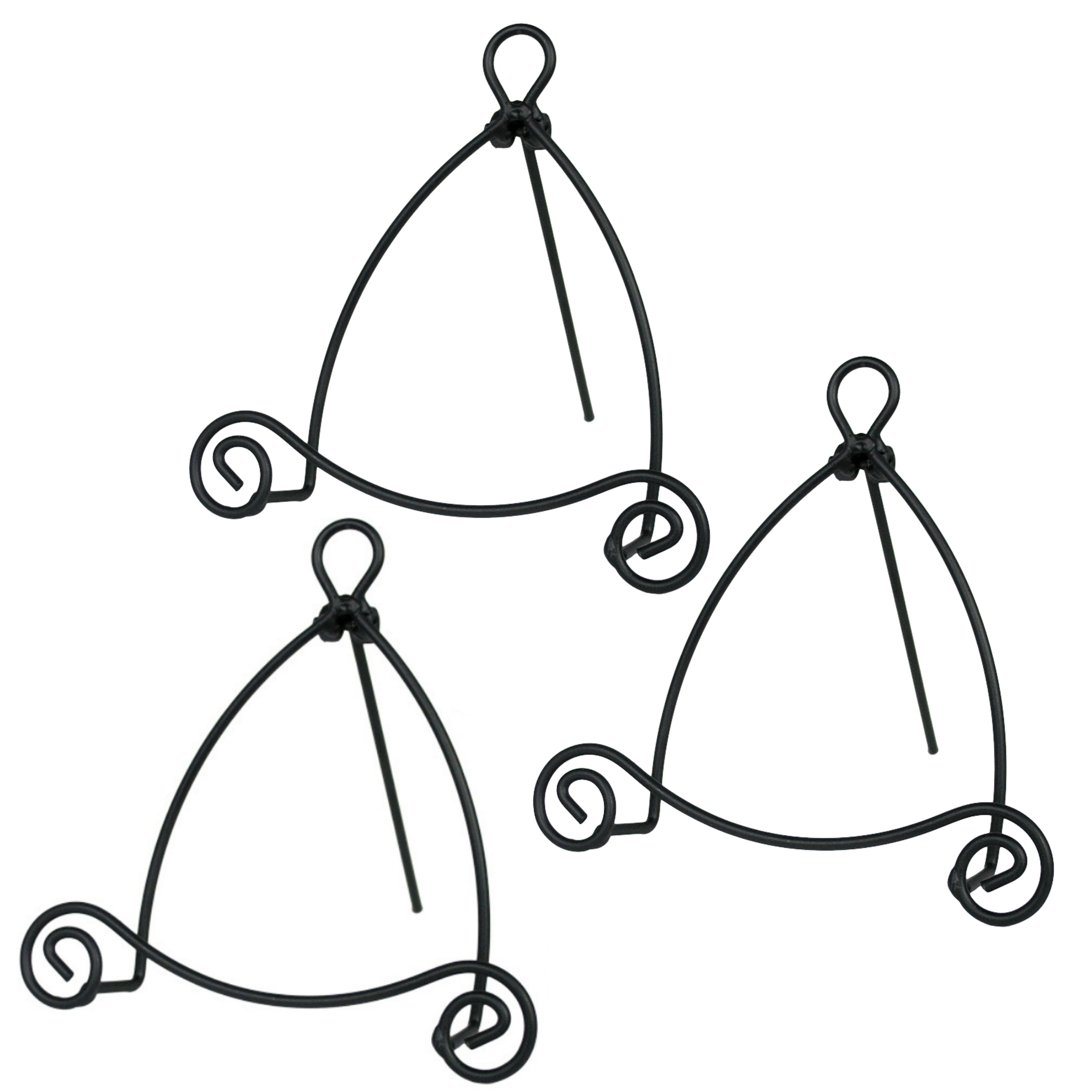 1451-5 SET/3 -BLACK METAL EASEL -5"