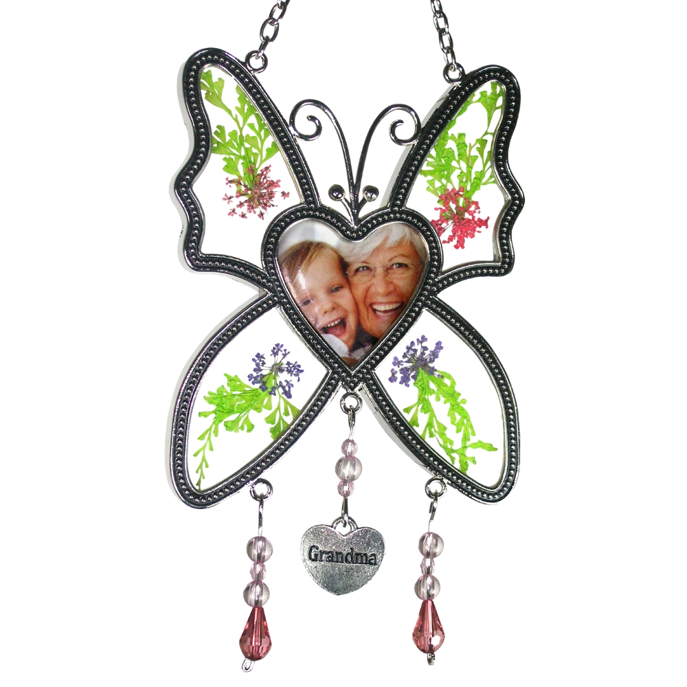 2416-1 GRANDMA BUTTERFLY PHOTO SUNCATCHER