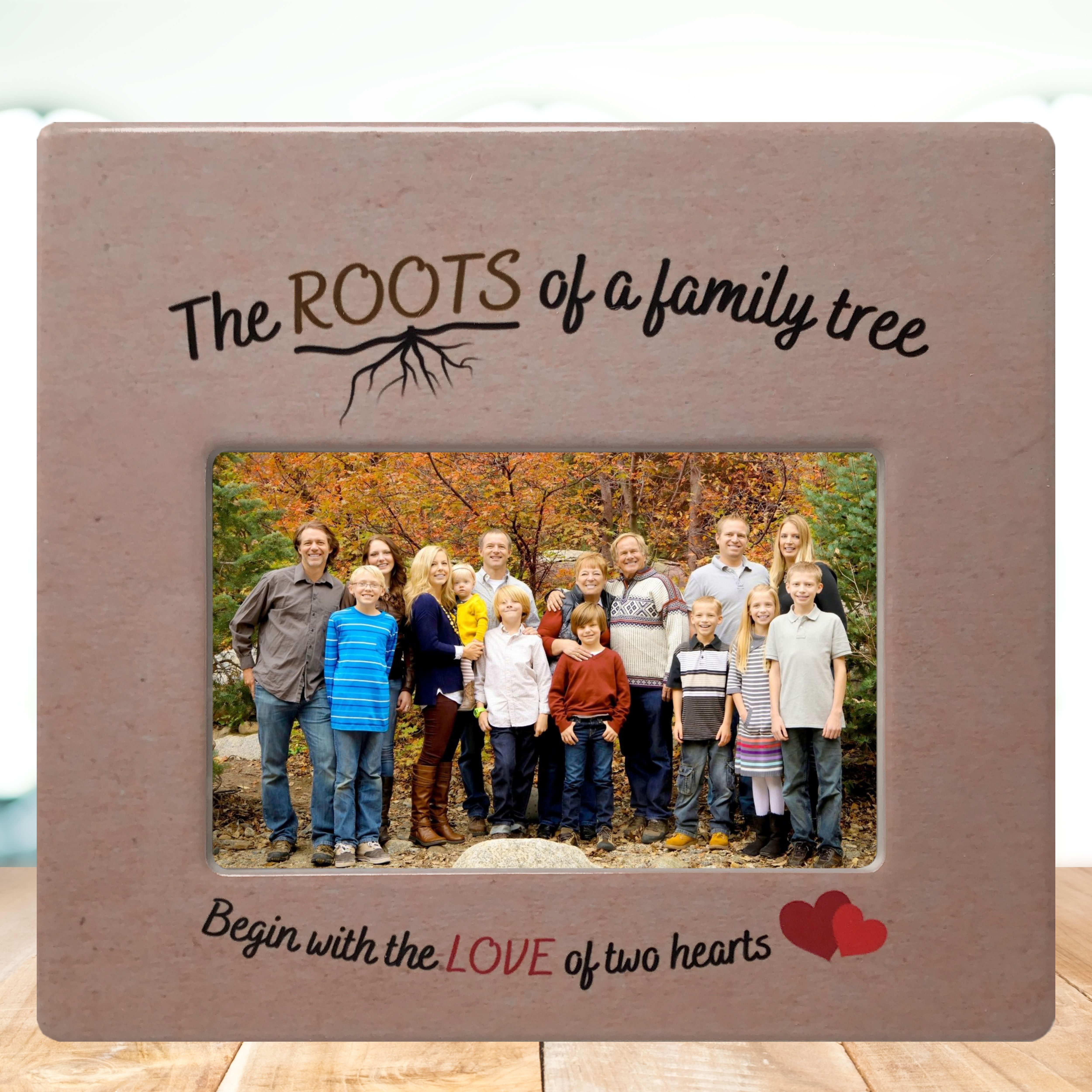 ROOTS OF A FAMILY - CERAMIC PHOTO FRAME