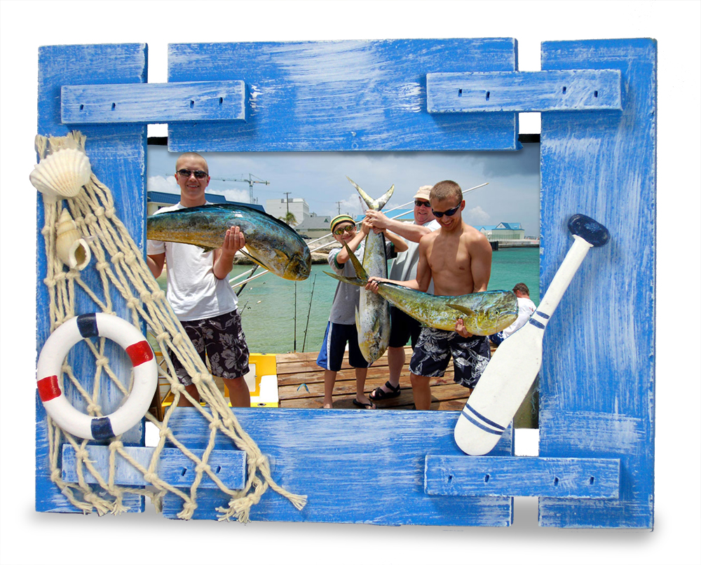 2133 BLUE NAUTICAL PHOTO FRAME