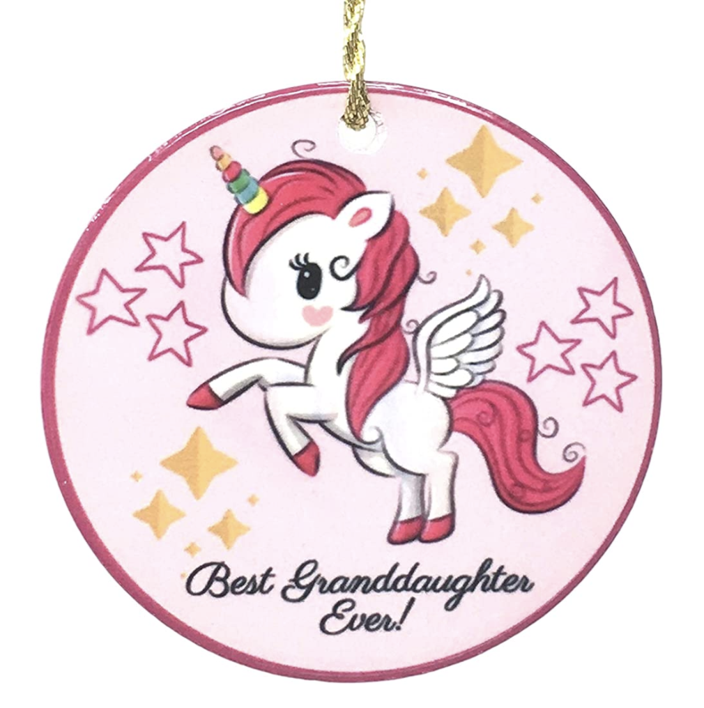 2204 -BEST GRANDDAUGHTER EVER CERAMIC ORNAMENT