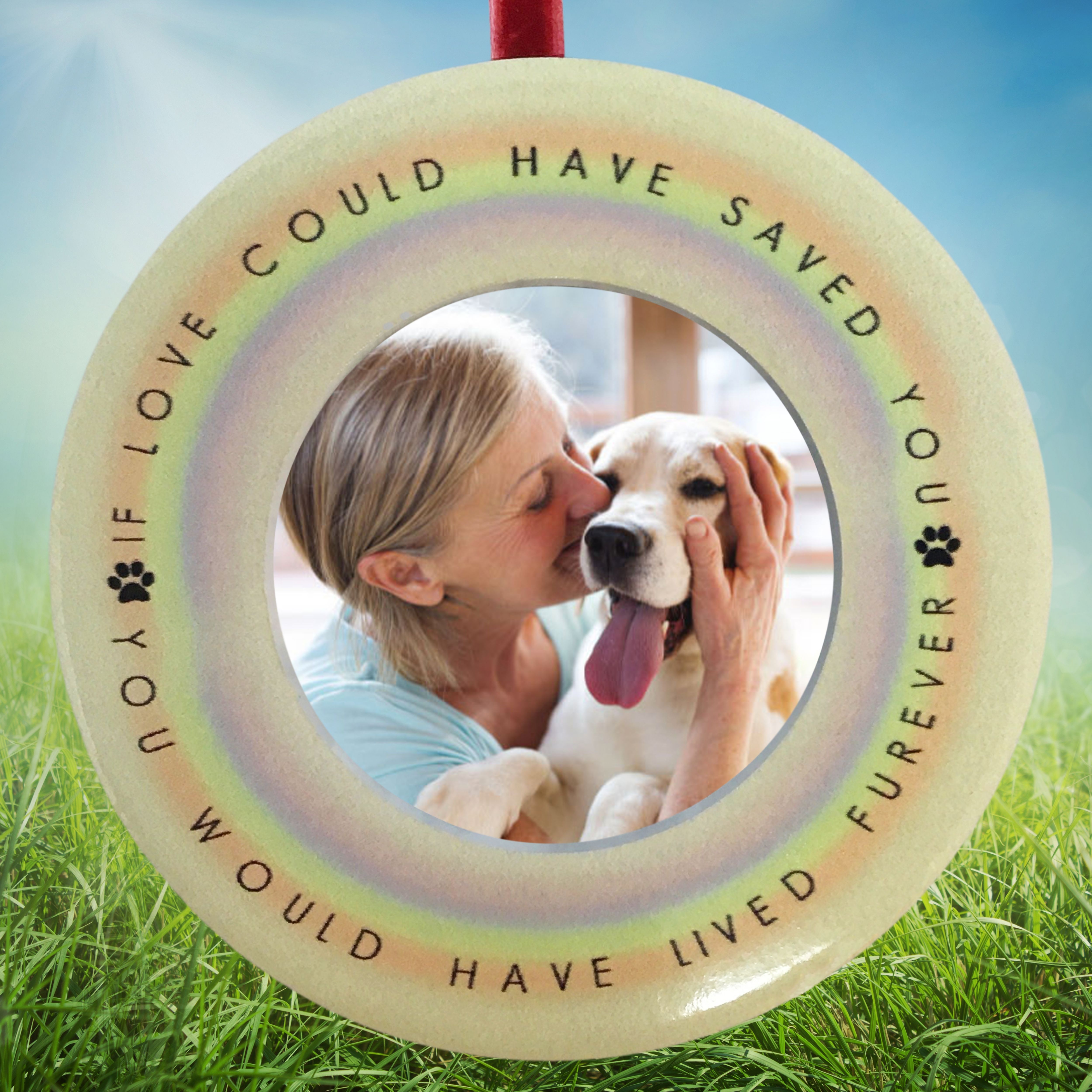 2233 - PET MEMORIAL CERAMIC PHOTO ORNAMENT