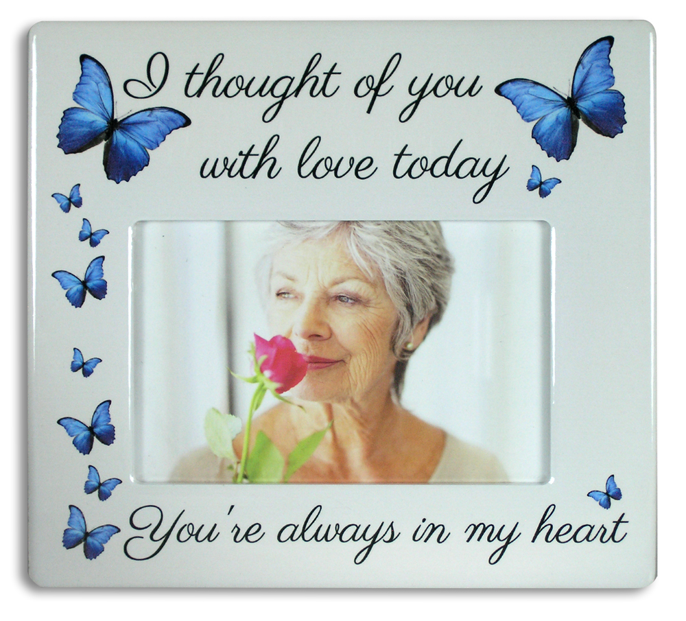 2354 - I THOUGHT OF YOU WITH LOVE MEMORIAL PHOTO FRAME