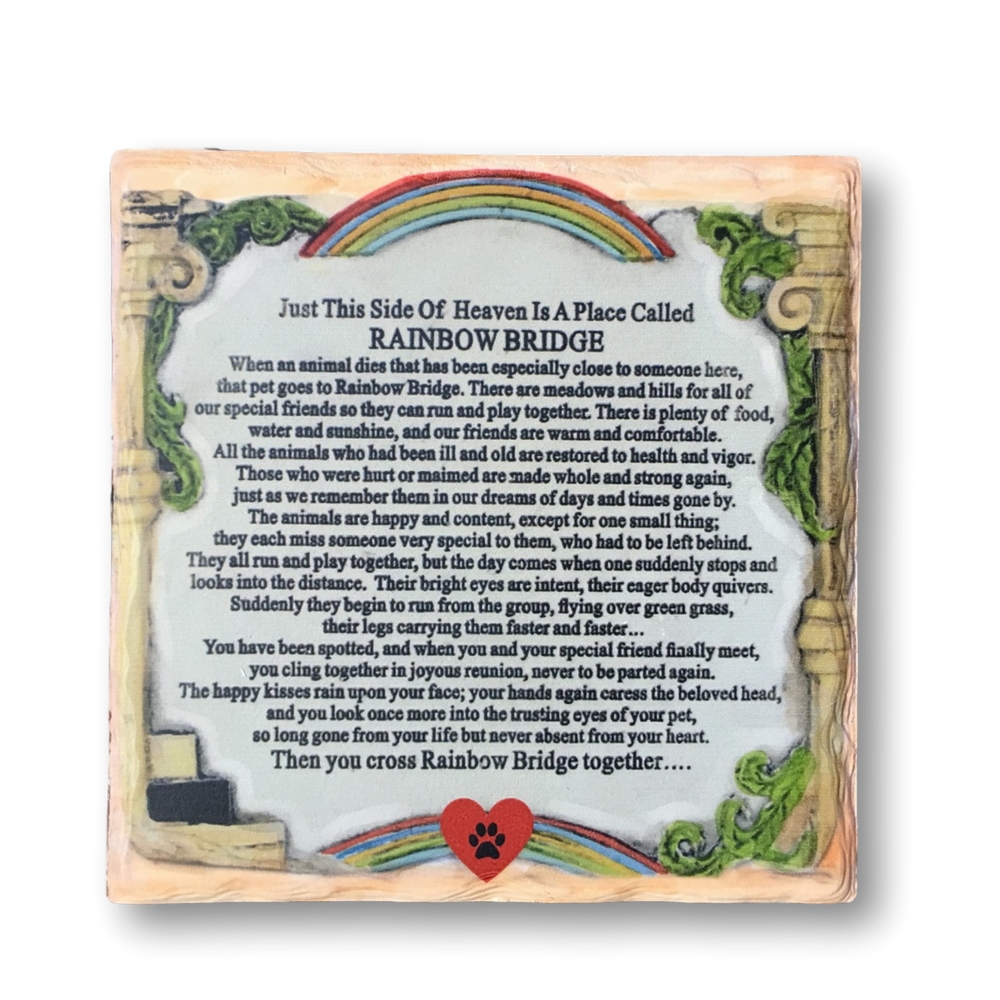 2363 - RAINBOW BRIDGE POEM PET PLAQUE