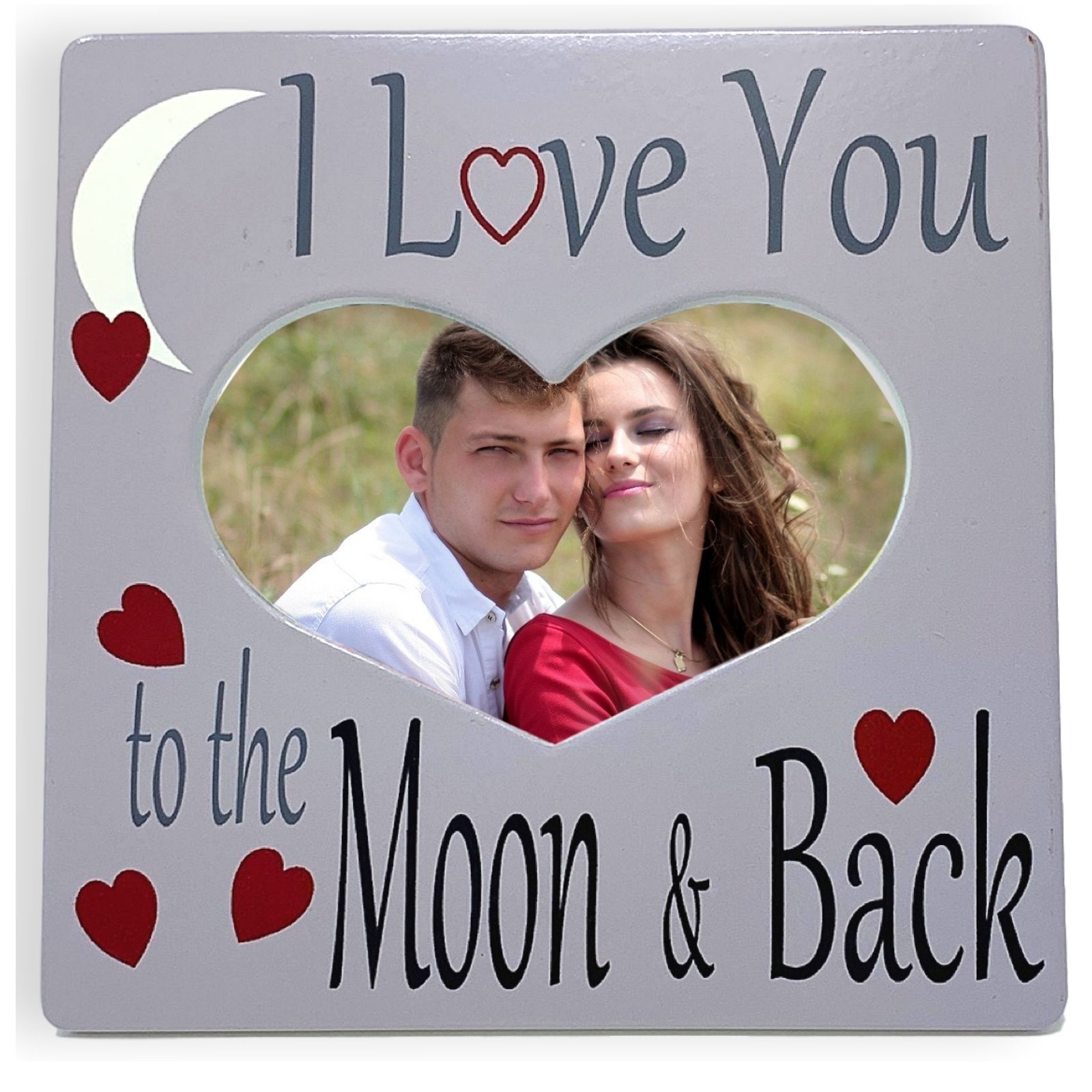 2365 - LOVE YOU TO MOON/BACK CERAMIC PHOTO FRAME