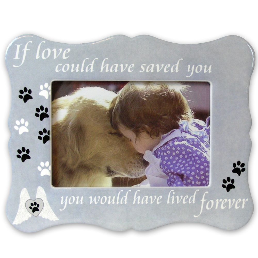 2366 - YOU WOULD'VE LIVED FOREVER..CERAMIC PHOTO FRAME