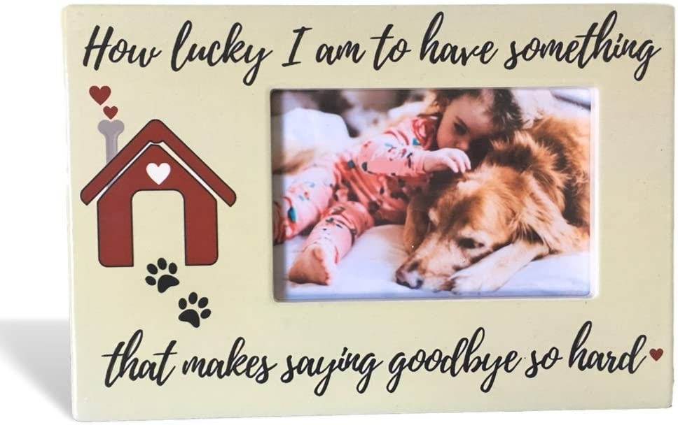 2375 - SAYING GOODBYE PET MEMORIAL CERAMIC PHOTO FRAME