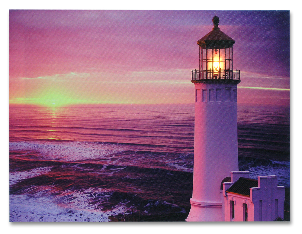 2570 LED CANVAS PRINT-LIGHTHOUSE