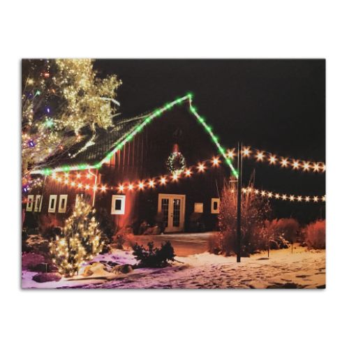 2688 - LED CANVAS PRINT- LIGHTED BARN