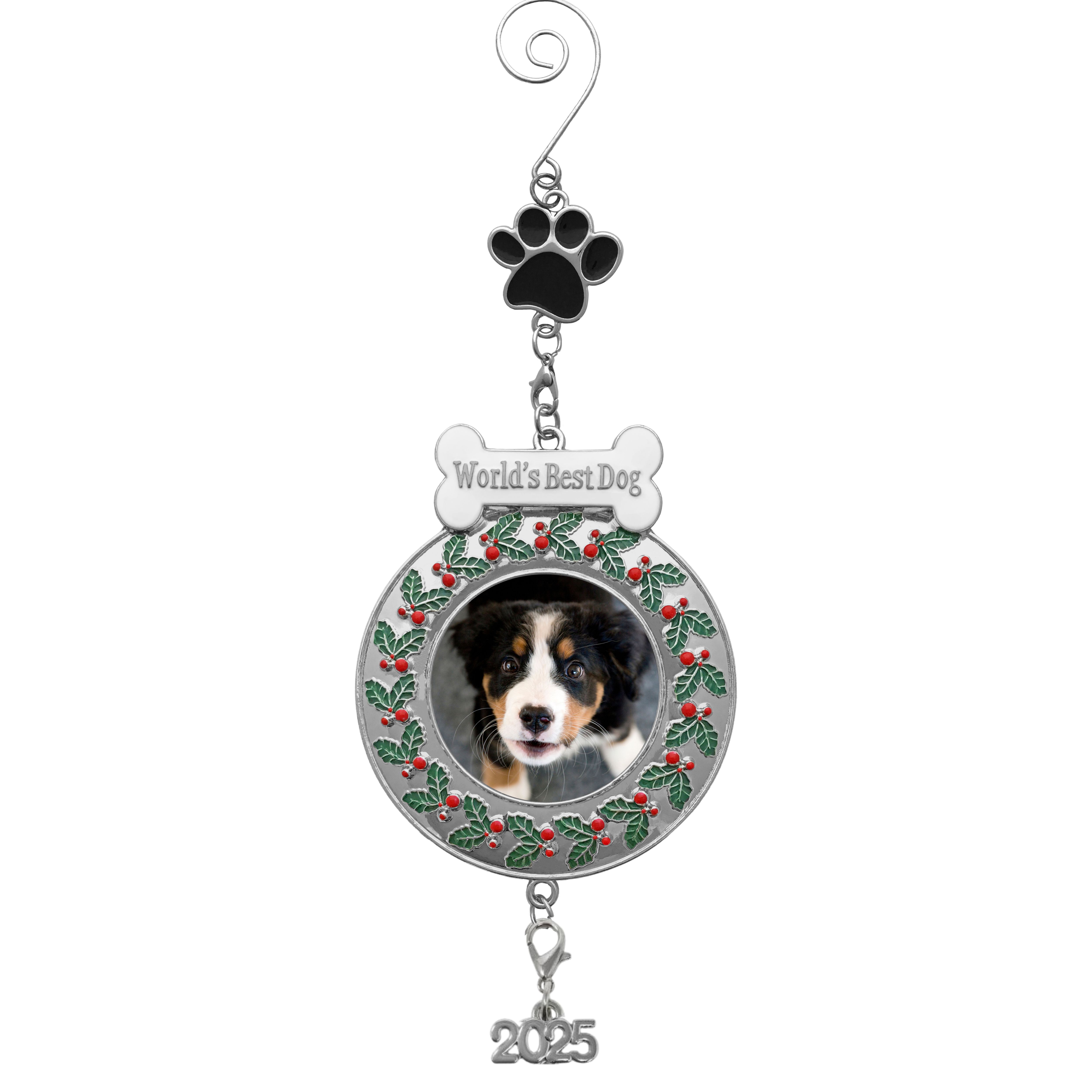 2718 - WORLD'S BEST DOG PHOTO ORNAMENT