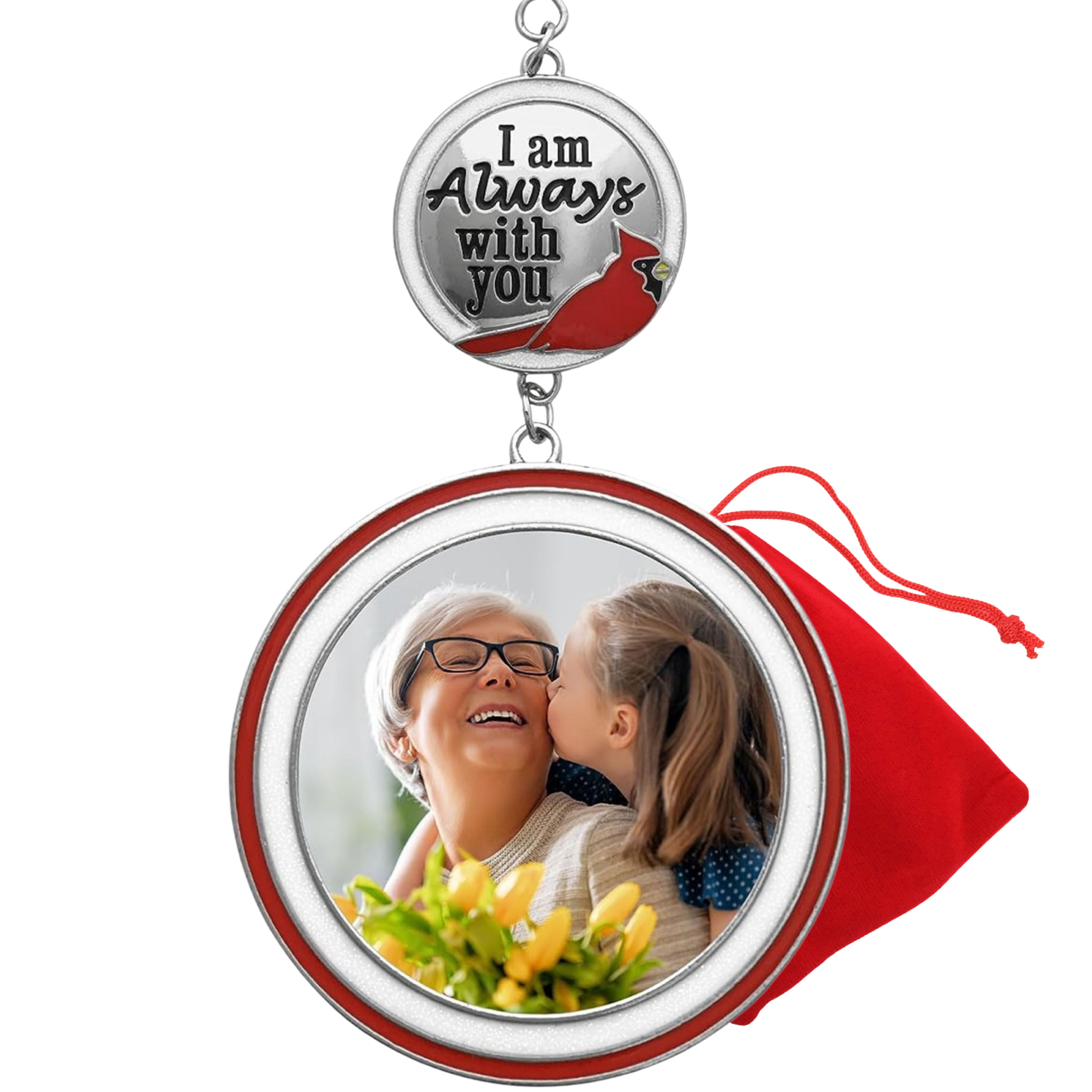 2729 - I AM ALWAYS WITH YOU CARDINAL PHOTO ORNAMENT
