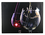 2541 - Canvas print-Dual Glass Pour
