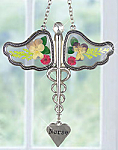 PEWTER NURSE SUNCATCHER