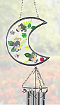 2407 LOVE YOU TO MOON AND BACK PRESSED FLOWER WINDCHIME