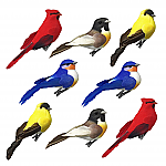 3651 - SET/8 -SONBIRD CLIP-ONS -2 EA-4 STYLES -4" LONG