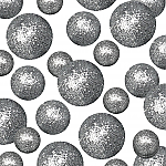 3581-1 - SILVER GLITTERED FILLER BALLS-ASSTD SIZES-500 PCS