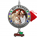 2857 - OUR FAMILY-MERRY CHRISTMAS PHOTO ORNAMENT