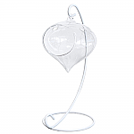 9873 - HEART SHAPED GLASS TERRARIUM