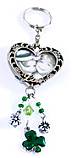 7165 Irish Photo Keychain-Heart