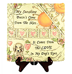 4829 My Sunshine Dog Plaque