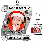 2992 - BABY'S 1ST CHRISTMAS SCROLL PHOTO ORN