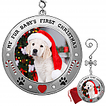 PUPPY'S 1ST CHRISTMAS PHOTO ORNAMENT