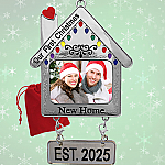 2819 - OUR 1ST CHRISTMAS IN NEW HOME PHOTO ORNAMENT