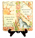 4828 My Sunshine Cat Plaque