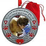 2842 - PET LOVING MEMORY PHOTO ORNAMENT