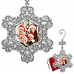 2828 - JEWELED SNOWFLAKE PHOTO ORNAMENT