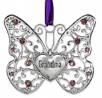 2835 - GRANDMA BUTTERFLY JEWELED ORN